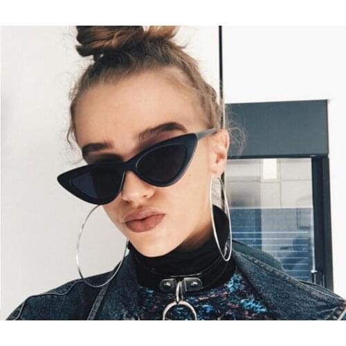 Winla 2018 Newest Sexy Cat Eye Sunglasses Women Brand Designer Lady Sun Glasses For Female Vintage Shades Eyewear EVHY-CAT1701-L