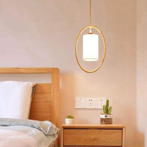 Japanese style Wooden Pendant Light Bar Living Room Bedroom Lamp Dining Room Lights Wood Hanging Lamps Kitchen Indoor Lighting