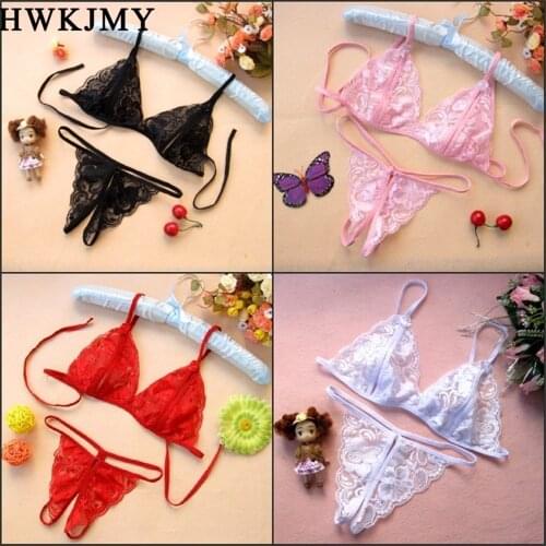 Woman Fashion Sexy Sleepwear Lace Lingerie Bra Tops+Briefs Underwear Suit