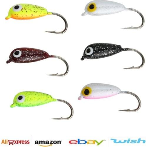 5PCS Lure hook lead Ice Fishing 1.8cm/2g Metal Lead Head lure mini winter fishing Tackle Accessories