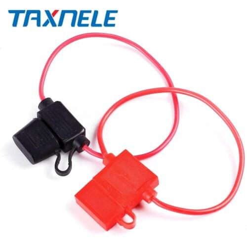 5PCS Waterproof Power Socket Mini Small Medium In-Line Auto Fuse Holder 16AWG with 5A 10A 15A 20A 30A 35A Fuse Car Replacement