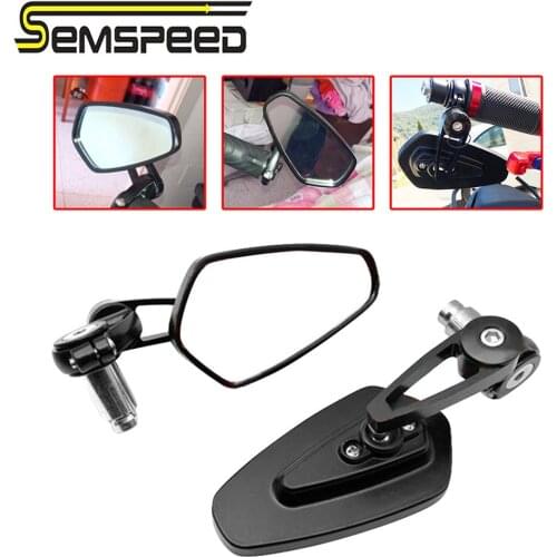 7/8" Universal Motorcycle Rearview Mirrors Handle Bar End Mirror For Honda CB CBR 600 F3 F4 F4I 1000 RR Ninja ZX6R 9R 10R Katana