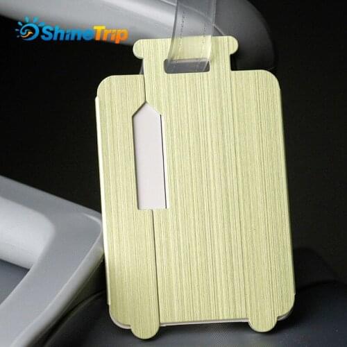 Travel Accessories Creative Womens Metal Luggage Tag Men Portable Label Backpack Suitcase ID Address Holder Baggage Boarding