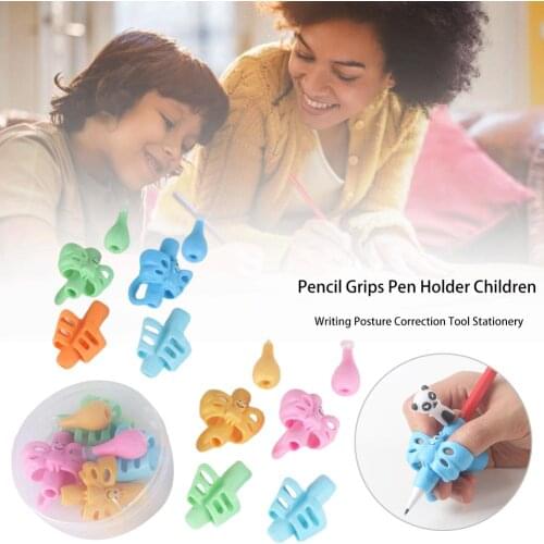 Pencil Grips Pen Holder Children Writing Posture Correction Tool Stationery Pen Holder Student Stationery Teaching Equipment