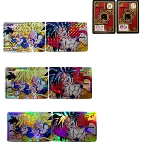Dragon Ball Fighting Reissue GT Super Saiyan 4 Kakarotto Son Gohan Son Goku Flash card Collection card gift Ornaments Doll