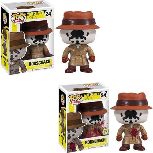 Funko pop Watchmen Vinyl Figure Toys #24 Rorschach Bloody Exclusive Collection Action Figure Model Decoration Doll Toys