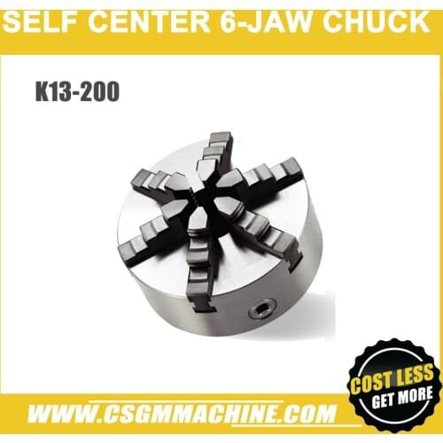 K13-200 6 jaw chuck/200MM manual lathe chuck/6-Jaw Self-center Chuck