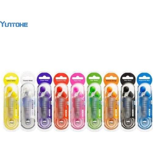 Hot Colorful 3.5mm HA-F160 For iPhone 6 5 Gummy In-Ear Earphone For MP3/MP4/PSP Mobile Phone 100pcs/lot