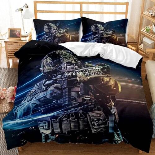 Hot Games Counter-Strike Boys Bedroom Decorative Bedding Set Fashion Duvet Cover Pillowcase Home Textile Deluxe Full Size