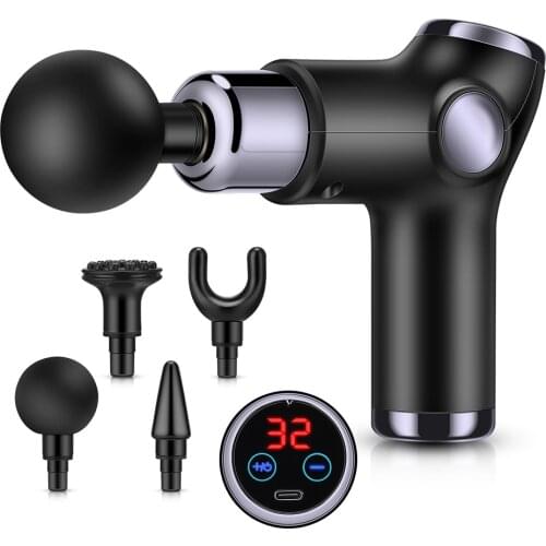 Massage Gun Mini Pocket Massager Deep Muscle Vibration Relief Pain Relax Fitness Therapy for Body Massage Relaxation