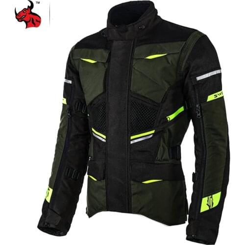 Motocross Jacket Reflective Safety Protection Motorcycle Jacket Chaqueta Moto Profession Motorcycle Suit Riding Racing