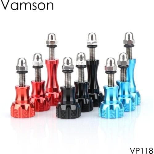 Vamson Aluminum Alloy Nut Thumb Screw Mount for GoPro Hero 6 5 4 3 for SJCAM for Xiaomi Yi Lite 4K for Eken Accessory Kits VP118