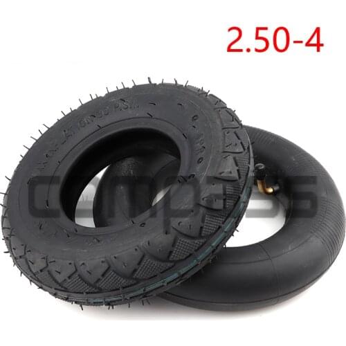 High quality motorcycle tire outer tube inner tube 2.50-4 250-4 tire metal valve suitable for electric scooter bicycle