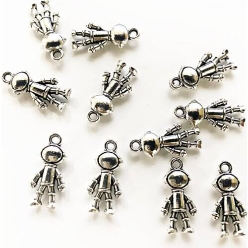 12pcs Astronaut Connector Charms For Men Jewelry DIY Necklace Bracelet Key Chain Aesthetic Accessories Jewelry Making Supplies
