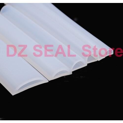 D type semicircular hollow silicone rubber door window gasket sealing weatherstrip bathroom water retaining strip