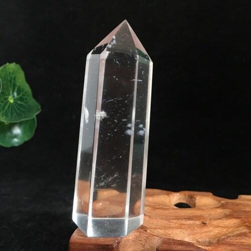 80-100g clear smelting stonewand quartz crystal obelisk wand piont reiki chakras healing crystals as for gift
