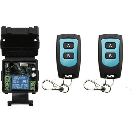 DC12V 24V 1CH 1 CH Radio Controller RF Wireless Relay Remote Control Switch Transmitter+Receiver Garage Doors /window /lamp