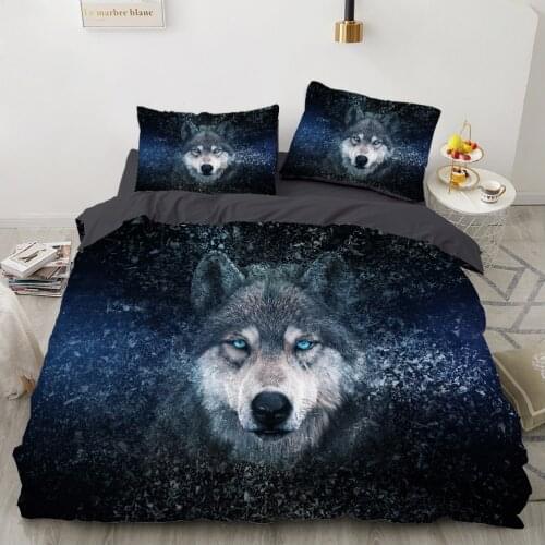 Luxury 3D Bedding set Europe Queen King Double Duvet cover set Bed linen Comfortable Blanket/Quilt cover Bed Set animal black