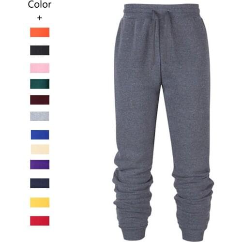 Gray Jogging Pants Women Casual Loose Black Sweatpants Plus Size Orange Baggy Pants Blue Mens Running Basketball Sport Trousers
