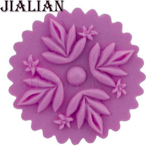 DIY Flowers leaves lace Fondant baking mold chocolate silicone molds for cake decorating tools cupcake mould T0799