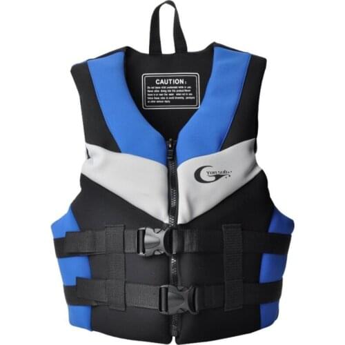 New Store Life Vest Neoprene Lifevest Beach Drifting Surfing Fishing Rafting Kids and Adult Floating Lifejacket BLUE RED Color