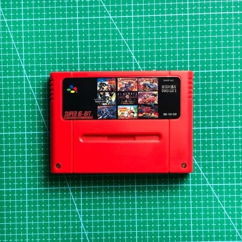 Super 100 in 1 EUR Version Games with Hagane Super Turrican Demons Crest Final Fight 3 Wild Guns Undercover Cops Zombies Raiden