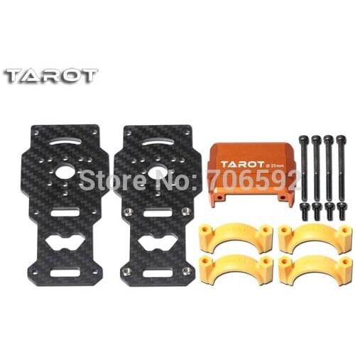 TAROT 25mm Carbon metal motor fixing mount ORANGE for T810 960 IM1000 Orange or Black TL96026-02 TL96026-01