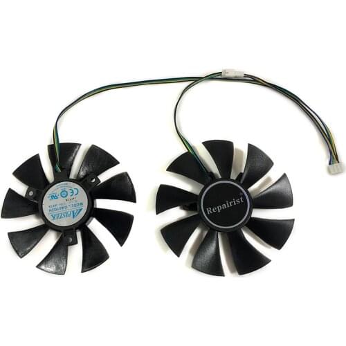 2pcs/set 85MM GA91O2H GPU VGA Cooler Fan For ZOTAC GTX 1070 Mini GeForce GTX1060 AMP Edition Video Graphics Card Cooling