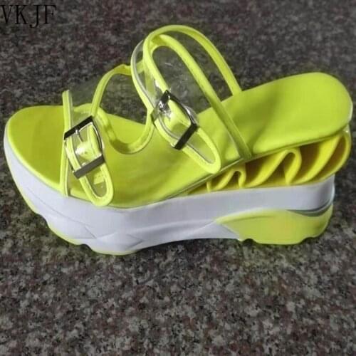 2021 New Brand Wave Wedges Sandals Comfortable Summer Platform Sandals Women High Heels Casual Shoes Woman