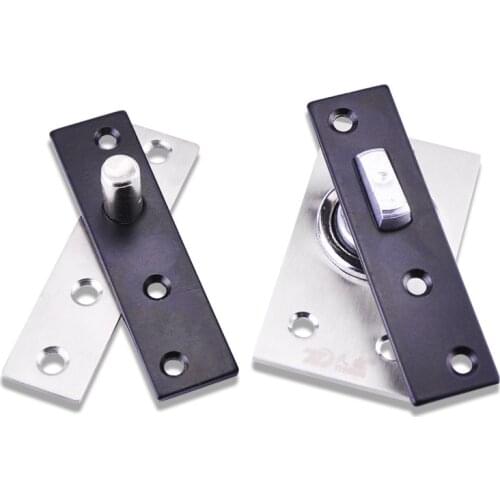 1set 360 Degree Rotation Door Shaft Stainless Steel Heavy Duty Hidden Hinges Mute Up and Down Pivot Hinge Furniture Hardware