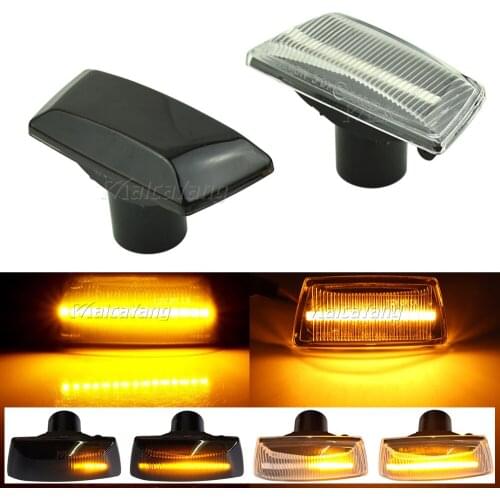 1Pair LED Dynamic Turn Signal Side Marker Light For Opel Astra H MK5 Zafira B Corsa Insignia Meriva Adam For Chevrolet Cruze