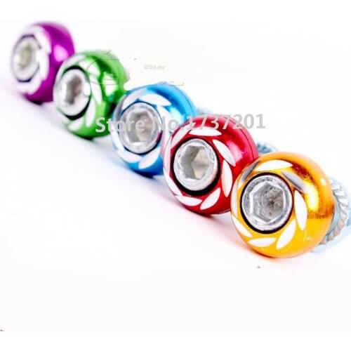 10pcs M6x25 M6*24 aluminum socket mushroom head screw m6 free shipping motorcycle screw colorful color motorbike motor bicycle