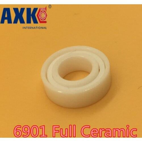 2019 Top Fashion Rodamientos Axk 6901 Full Ceramic Bearing ( 1 Pc ) 12*24*6 Mm Zro2 Material 6901ce All Zirconia Ball Bearings