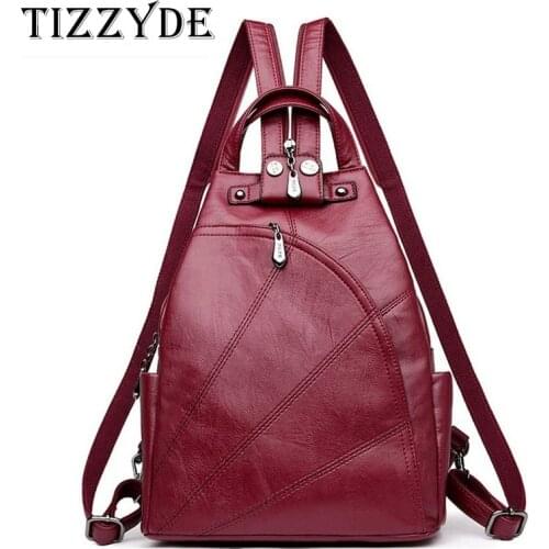 2019 bag for women New Womens PU Leather Backpacks Female school Shoulder bags for teenage girls Wild fashion backpack HSP295