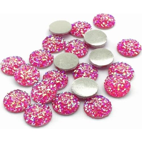 40pcs 12mm Resin Cabochons Round Cameo Flat Back Cabochon Supplies for Jewelry Finding Diy Craft 1