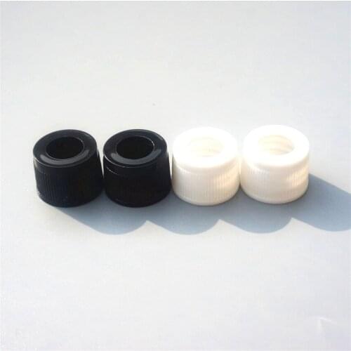 5/10/20pcs Black/white Cover Dropper Lid 18/410 Plastic 5-100ml Circle Small Head Essential Oil Bottles Accessory Glass Bottle