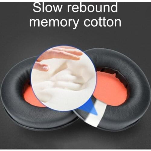 Faux Leather Earpads for Razer -Kraken Pro USB 7.1 Headphone Replacement Foam Pad Ear Pad Sponge Earplugs Headset Cap Earphone