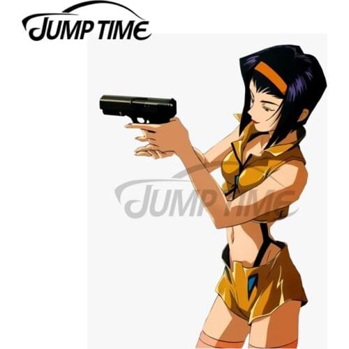 JumpTime 13 x 6.8cm For Cowboy Bebop Car Stickers Graffiti DIY Motocycle Personality Laptop Race Car Decoration Window Decal