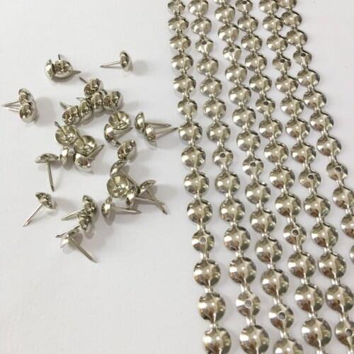 Free shipping 25meters/lot 11mm Nickel Plated Nail Strips / Sofa Decorative Tacks, Hobnails, Upholstery Nail Strips