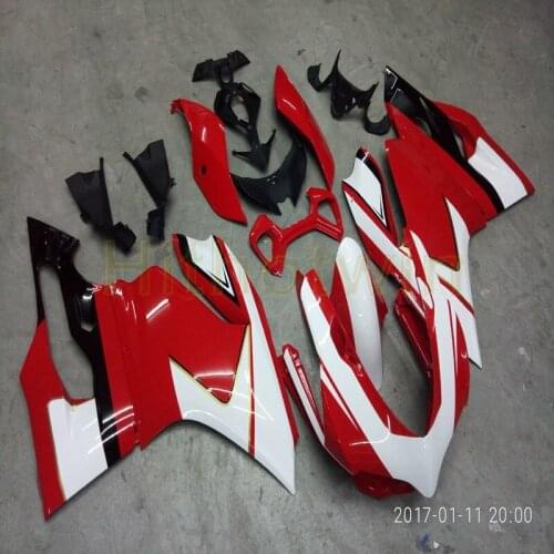 Free Screws+Custom Injection mold red white Motorcycle article for 1199 2012 2013 2014 fairing