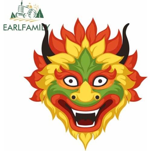 EARLFAMILY 13cm x 12.2cm For Dragon Head Fine Decal Interesting Car Stickers Waterproof Vinyl Car Wrap Occlusion Scratch