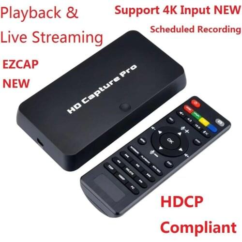 EZCAP 295 New HDCP Capture HDMI/Ypbpr HD Video Capture Card Support 4K HD Input Playback Live Streaming HDCP