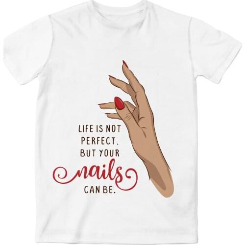 REAL American US SIZE Perfect Nails custom made sublimation Printing T-Shirt Plus size 3xl 4XL 5XL 6XL