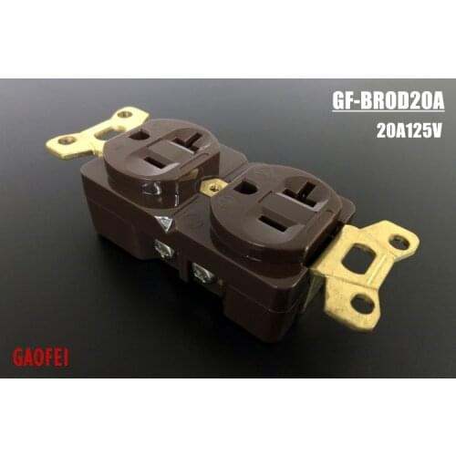 GAOFEI BRO-D20A HIFI audio 20A / 125V pure copper American standard power outlet