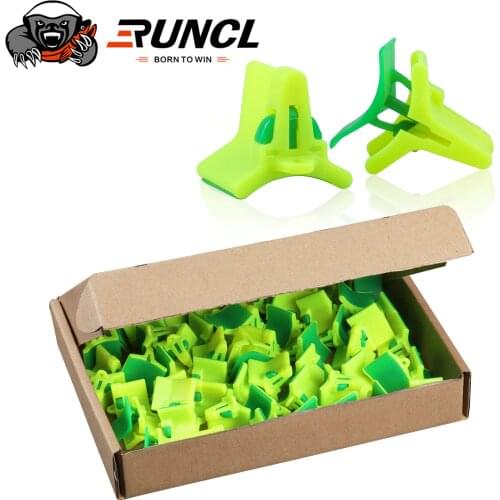RUNCL 40/50PCS Lightweight Accessories With Slots Sleeves Tool Durable Protector Caps Fishing Out Hook Cover Safety Treble