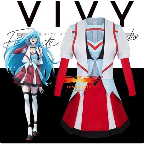 Anime Flourite Eye’s Song Vivy Cosplay Costume Girls JK Uniform Black Mini Coat Skirt Adult Women Outfits Accessories Halloween