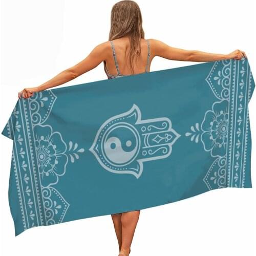 HELENGILI Yoga Microfiber Pool Beach Towel Portable Quick Fast Dry Sand Outdoor Travel Swim Blanket Thin Yoga Mat