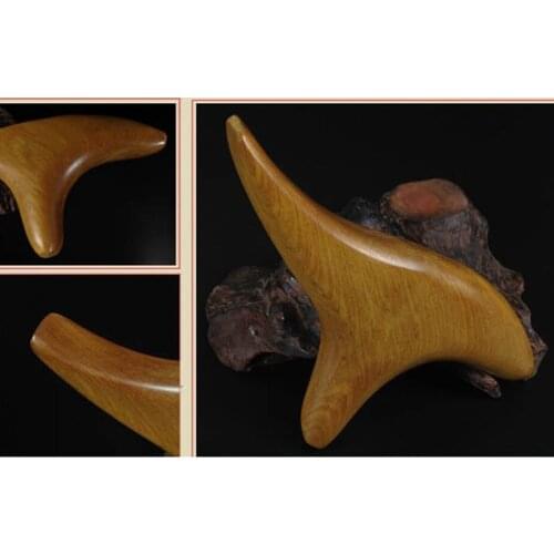 Hot! Body Neck Relax Blood Circulation Wooden Massager Triangle Trigeminal Fragrant Wood Reflexology Tool SPA Therapy 1PC / 3PCS