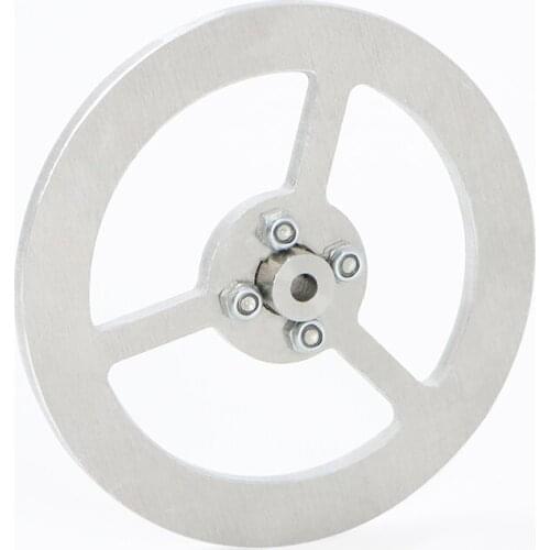 Aluminum Alloy Flywheel Momentum Flywheel Balance Bicycle Accessories with Flange Coupling