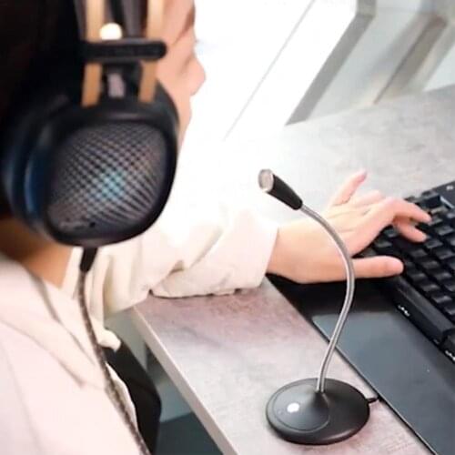 Fashion Tribe BK Gaming Microphone Computer USB Condenser Microphones Conference Home Live Karaoke Mic